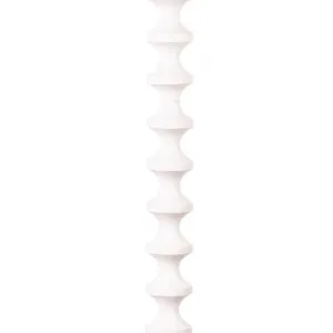 Oriel Lighting Spindle Curvy Sculptured Wood Floor Lamp - White by Oriel Lighting, a Lamps for sale on Style Sourcebook