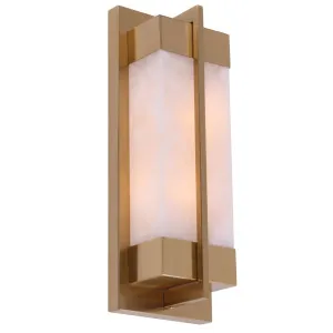 CLA Puente Rectangular Marble Wall Light - Brass by Compact Lamps Australia, a Wall Lighting for sale on Style Sourcebook
