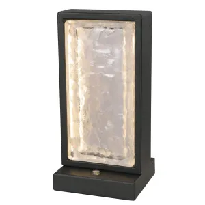 CLA Zeigel Textured Ice Glass LED Table Lamp - Black by Compact Lamps Australia, a Lamps for sale on Style Sourcebook