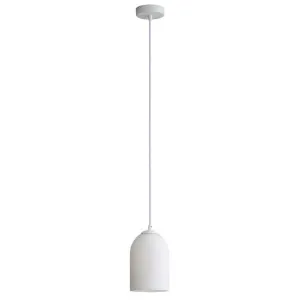 Oriel Lighting Arley Ribbed Opal Glass Pendant - White by Oriel Lighting, a Lighting for sale on Style Sourcebook