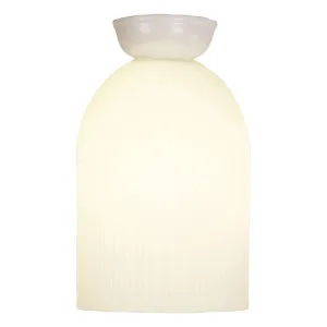 Oriel Lighting Arley Ribbed Opal Glass DIY Batten Fix - White by Oriel Lighting, a Lighting for sale on Style Sourcebook