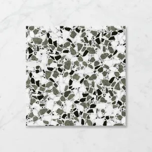 Terra Kosmo Deep Olive (Matt) 450x450 by Sanctuary Makers, a Terrazzo Look Tiles for sale on Style Sourcebook