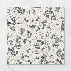 Terra Kosmo Zebra (Satin) 600x600 by Sanctuary Makers, a Terrazzo Look Tiles for sale on Style Sourcebook