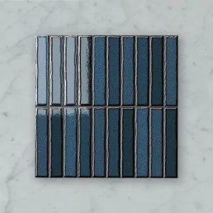 Zen Fingers (150x25) Gunjo (Gloss) 300x300 by Sanctuary Makers, a Mosaic Tiles for sale on Style Sourcebook