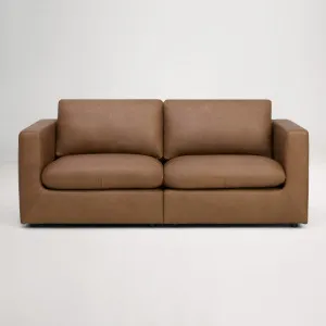 Hudson Mini 3 Seat Sofa, Tuscany Tan, by Lounge Lovers by Lounge Lovers, a Sofas for sale on Style Sourcebook
