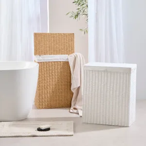 Habitat Harbour Divided Laundry Hamper Black by Habitat, a Laundry Bags & Baskets for sale on Style Sourcebook
