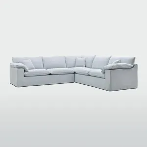 Norfolk 5 Seater Modular Sofa Beach w/White piping PRE ORDER ETA 27/7/2026 by Florabelle Living, a Sofas for sale on Style Sourcebook