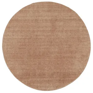 Zoey Brown Minimal Washable Round Rug by Miss Amara, a Contemporary Rugs for sale on Style Sourcebook