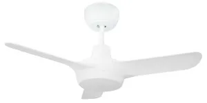 Ventair Spyda 36" Mini DC Ceiling Fan with LED Light and Wall Control - White by Ventair, a Ceiling Fans for sale on Style Sourcebook
