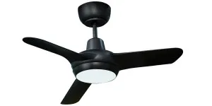 Ventair Spyda 36" Mini DC Ceiling Fan with LED Light and Wall Control - Black by Ventair, a Ceiling Fans for sale on Style Sourcebook