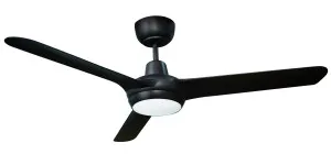Ventair Spyda 50" DC Ceiling Fan with LED Light and Wall Control - Black by Ventair, a Ceiling Fans for sale on Style Sourcebook