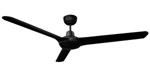 Ventair Spyda 62" DC Ceiling Fan with Wall Control - Black by Ventair, a Ceiling Fans for sale on Style Sourcebook