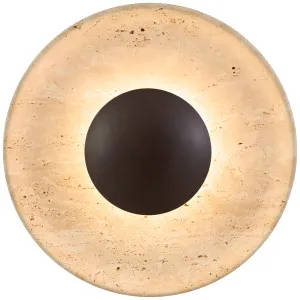 Telbix Firan Sculptural Travertine LED Wall Light - Beige by Telbix, a Wall Lighting for sale on Style Sourcebook