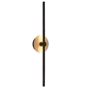 Telbix Rimini Travertine Slimline LED Wall Light - Black by Telbix, a Wall Lighting for sale on Style Sourcebook