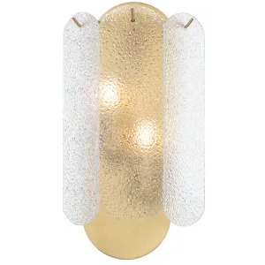 Telbix Samona Textured Glass Wall Light - Antique Gold by Telbix, a Wall Lighting for sale on Style Sourcebook
