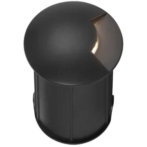 Telbix Raker LED Single-Beam Recessed Outdoor Step/Wall Light - Black by Telbix, a Outdoor Lighting for sale on Style Sourcebook