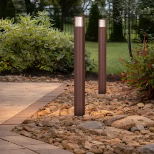 Telbix Cashel Architectural Linear Fin Bollard Light - Corten by Telbix, a Outdoor Lighting for sale on Style Sourcebook