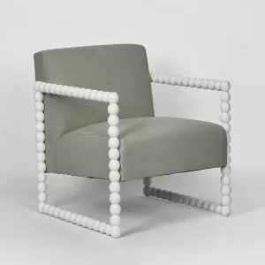 Bobbin Oak ArmChair White/Seafoam by Florabelle Living, a Chairs for sale on Style Sourcebook