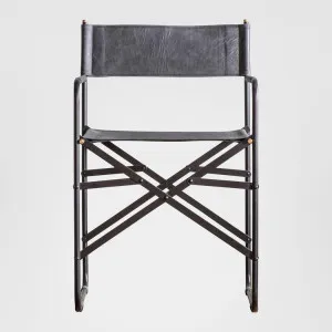 Jodhpur Black Leather ArmChair Set of Two by Florabelle Living, a Chairs for sale on Style Sourcebook