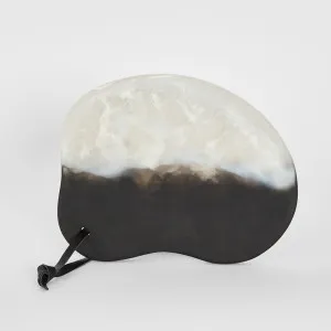 Halo Resin Serving Tray Black & White by MRD Home, a Trays for sale on Style Sourcebook