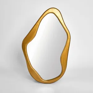 Aria Form Mirror 62x100cm Gold by Florabelle Living, a Mirrors for sale on Style Sourcebook