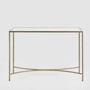 Palais Console Gold & Ceramic by Florabelle Living, a Console Table for sale on Style Sourcebook