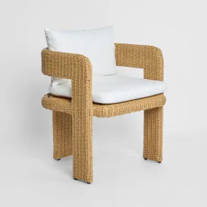Cassius Outdoor Occasional Dining Chair Natural by OneWorld Collection, a Dining Chairs for sale on Style Sourcebook
