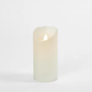 LED Battery Operated Wax Flameless Candle White 15cm by Florabelle Living, a Candles for sale on Style Sourcebook