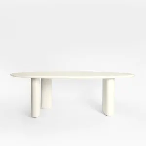 Oko Dining Table Outdoor White 220cm by MRD Home, a Dining Tables for sale on Style Sourcebook
