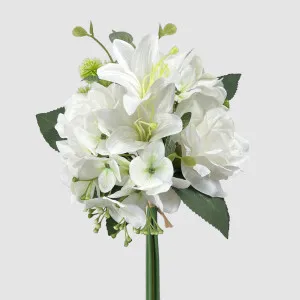 Rose Lily Bouquet White by Florabelle Living, a Plants for sale on Style Sourcebook