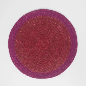 Seagrass Placemat Fuchsia w. Red Border by Vixen & Velvet, a Christmas for sale on Style Sourcebook