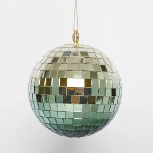 Disco Ball Hanging Small Green by Vixen & Velvet, a Christmas for sale on Style Sourcebook