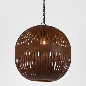 Esch Ball Ceiling Pendant Rust by Zaffero, a Pendant Lighting for sale on Style Sourcebook