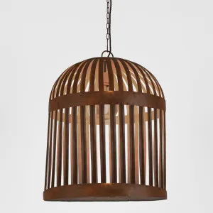 Esch Cage Ceiling Pendant Rust by Zaffero, a Pendant Lighting for sale on Style Sourcebook