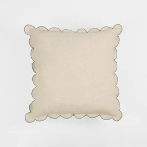 Cushion - Scallop 50x50cm Blue by OneWorld Collection, a Cushions, Decorative Pillows for sale on Style Sourcebook