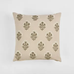 Cushion - Prairie 50x50cm Natural/Multi-coloured by OneWorld Collection, a Cushions, Decorative Pillows for sale on Style Sourcebook