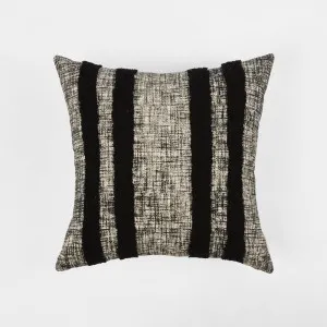 Cushion - Stanly 50x50cm Black/Grey by OneWorld Collection, a Cushions, Decorative Pillows for sale on Style Sourcebook
