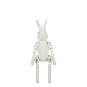 White Rabbit Puppet Large by Florabelle Living, a Statues & Ornaments for sale on Style Sourcebook