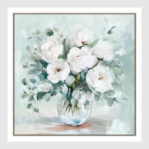 Whispering Blooms A Wall Art 82.5 x 82.5cm by Florabelle Living, a Prints for sale on Style Sourcebook
