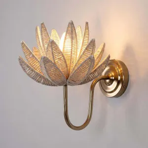 Cogee Jute Flower Wall Light by Emac & Lawton, a Wall Lighting for sale on Style Sourcebook