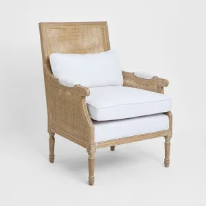 Hicks Caned Armchair White by Florabelle Living, a Chairs for sale on Style Sourcebook