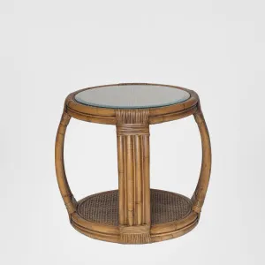 Cayman Rattan Hamptons Side Table Natural by OneWorld Collection, a Coffee Table for sale on Style Sourcebook