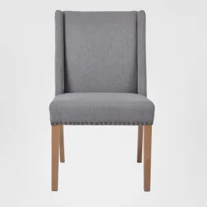 Ithaca Grey Dining Chair W/Studs by OneWorld Collection, a Dining Chairs for sale on Style Sourcebook
