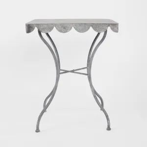 Positano Scalloped Metal Table by PERFECT PIECES, a Dining Tables for sale on Style Sourcebook
