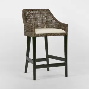 Charlotte Rattan Counter Stool Soil Brown by OneWorld Collection, a Bar Stools for sale on Style Sourcebook