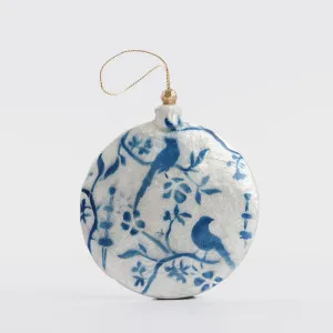 Moineau Handpainted Capiz Decoration by Vixen & Velvet, a Christmas for sale on Style Sourcebook