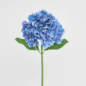 Hydrangea Stem Soft Touch 50cm Electric Blue by Florabelle Living, a Plants for sale on Style Sourcebook