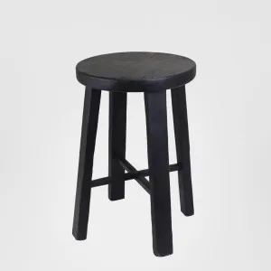 Round Stool Black Standard Size by Florabelle Living, a Coffee Table for sale on Style Sourcebook