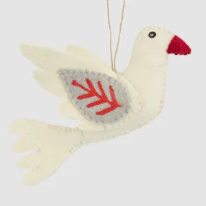 Peace Dove Felt Decoration by Vixen & Velvet, a Christmas for sale on Style Sourcebook