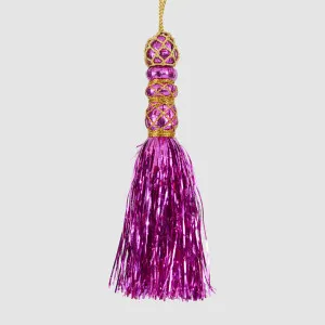 Tinseltown Tassel Decoration Pink by Vixen & Velvet, a Christmas for sale on Style Sourcebook